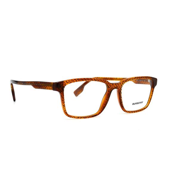 NEW Burberry BE2308 3823 Transparent Brown/signature B Check Eyeglasses Frame - Picture 2 of 13